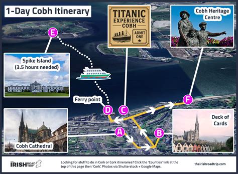 Deck of Cards Cobh: Map With View Points (2024) .